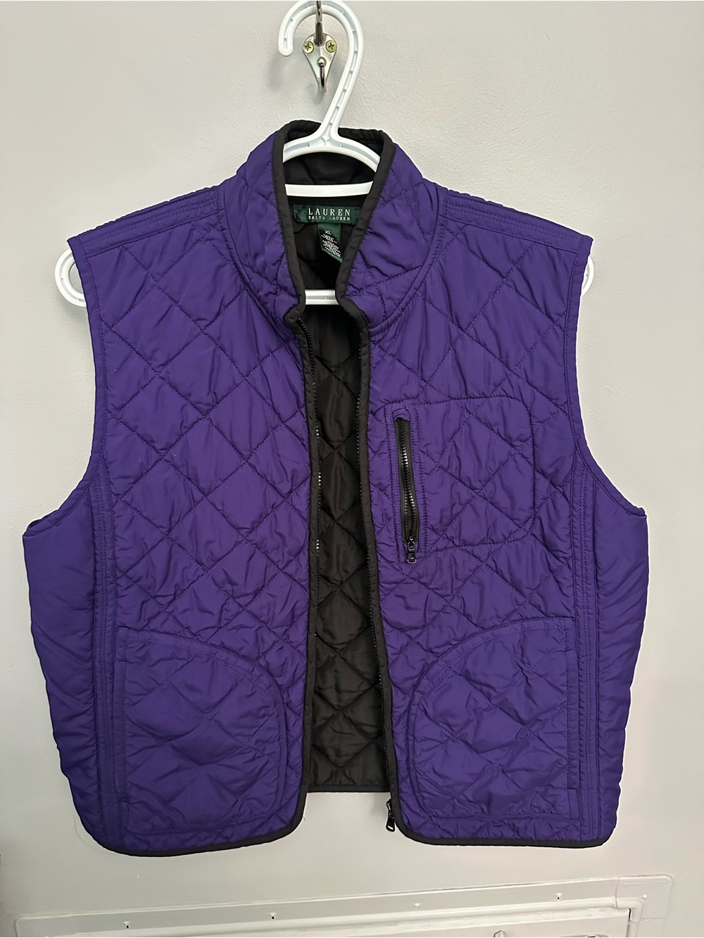 Lauren Ralph Lauren Violet Quilted Puffer Vest